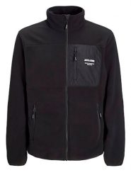 Jack & Jones Kurtka polarowa w kolorze czarnym rozmiar: L. Czarne kurtki Jack & Jones, l, bez wzorów, z materiału, bez kaptura. Za 128.25 zł.