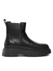 Vagabond Sztyblety Ghete 5474-501-20 Czarny. Czarne sztyblety Vagabond Shoemakers, bez wzorów, ze skóry, bez obcasa, bez zapięcia. Za 849.99 zł.