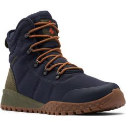 Buty Sneakersy Męskie Columbia Fairbanks Waterproof. Niebieskie buty sportowe casual Columbia, na zimę, bez wzorów, bez zapięcia. Za 403.99 zł.