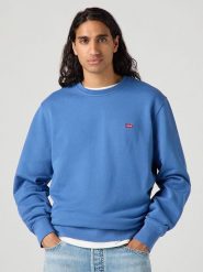 Levi's Bluza w kolorze niebieskim rozmiar: XL. Niebieskie bluzy Levi's®, s, bez wzorów, z bawełny, bez kaptura. Za 132.05 zł.