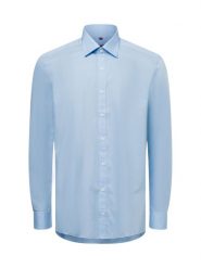Finshley & Harding Koszula łatwa w prasowaniu Mężczyźni Slim Fit Bawełna niebieski, 38. Niebieskie koszule Finshley & Harding, m, bez wzorów, z bawełny, bez kołnierzyka, bez ramiączek. Za 129.95 zł.