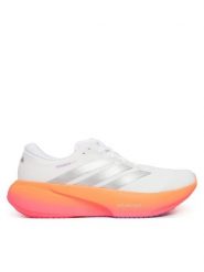 Adidas Buty do biegania Supernova Rise 3 JP8681 Biały. Białe buty do biegania Adidas, bez wzorów, z materiału, bez zapięcia, do biegania. Za 649.99 zł.
