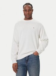 Calvin Klein Jeans Sweter LV04RC309G Écru Regular Fit. Swetry rozpinane Calvin Klein Jeans, m, bez wzorów, z bawełny, bez kołnierzyka, bez ramiączek. Za 389.99 zł.