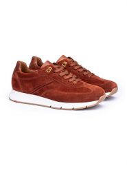 LLOYD Skórzane sneakersy "Adron" w kolorze jasnobrązowym rozmiar: 42. Brązowe buty sportowe casual Lloyd, bez wzorów, bez zapięcia. Za 223.99 zł.