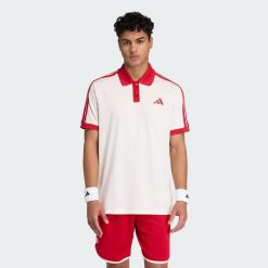 Koszulka Polo Tennis Classics. Białe koszulki polo Adidas, bez wzorów, bez kołnierzyka, bez ramiączek, tenisowe. Za 279.00 zł.