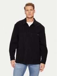 Calvin Klein Jeans Koszula J30J327108 Czarny Relaxed Fit. Czarne koszule Calvin Klein Jeans, m, bez wzorów, z bawełny, bez kołnierzyka, bez ramiączek. Za 319.99 zł.