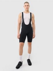 4F Legginsy krótkie rowerowe z żelowo-piankową wkładką i szelkami męskie - czarne S. Czarne legginsy długie sportowe 4F, l, bez wzorów, z dzianiny, rowerowe. Za 279.99 zł.