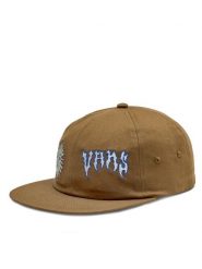 Vans Czapka z daszkiem Sunface Jockey VN000GKACR61 Brązowy. Brązowe czapki z daszkiem Vans, bez wzorów, z materiału. Za 89.99 zł.