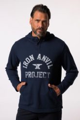 Męska Bluza z kapturem Iron Anvil fitness kaptur do rozm. 7 XL. Niebieskie bluzy z kapturem JAY-PI, l, bez wzorów, z bawełny, z kapturem. Za 279.99 zł.