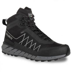 Buty trekkingowe męskie Dolomite Croda Nera High GTX. Czarne buty turystyczne Dolomite, bez wzorów, z gore-texu, bez zapięcia, trekkingowe, gore-tex. Za 898.45 zł.