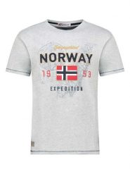 Geographical Norway Koszulka "Juitre" w kolorze szarym rozmiar: XXL. Szare bezrękawniki Geographical Norway, xxl, bez wzorów, z bawełny, bez kołnierzyka, bez ramiączek. Za 48.28 zł.