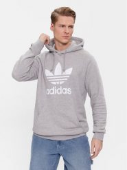 Adidas Bluza adicolor Classics Trefoil H06669 Szary Regular Fit. Szare bluzy Adidas, m, bez wzorów, z bawełny, bez kaptura. Za 279.99 zł.