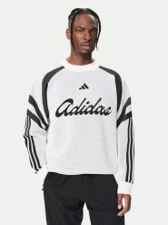 Adidas Bluza House Of Tiro Knitted KF4816 Biały Loose Fit. Białe bluzy Adidas, m, bez wzorów, z syntetyku, bez kaptura. Za 529.99 zł.