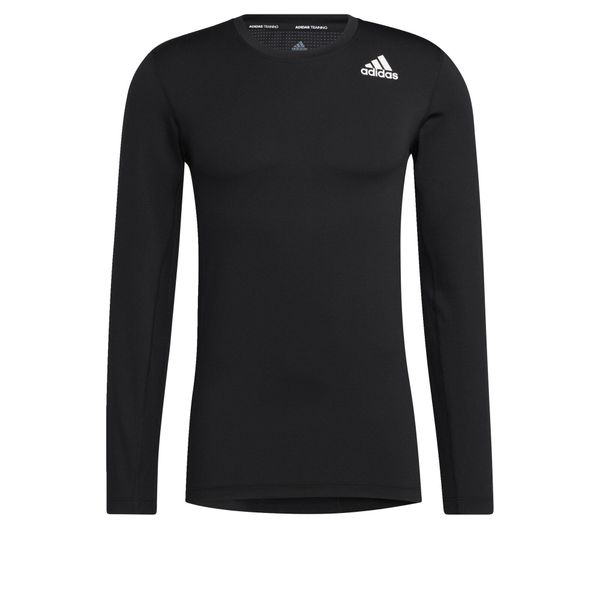 Koszulka z długim rękawem adidas Techfit Compression. Czarne bluzki z długim rękawem Adidas, m, bez wzorów, bez kołnierzyka, bez ramiączek. Za 190.00 zł.