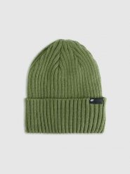 4F Czapka zimowa Thinsulate męska - khaki M. Brązowe czapki zimowe 4F, bez wzorów, z syntetyku. Za 69.99 zł.
