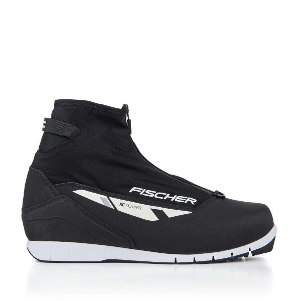 Buty biegowe Fischer XC Power 2025. Czarne buty do biegania FISCHER, bez wzorów, bez zapięcia, narciarskie. Za 459.99 zł.