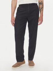 Lindbergh Spodnie materiałowe 30-008031 Granatowy Relaxed Fit. Niebieskie spodnie materiałowe Lindbergh, m, bez wzorów, z materiału. Za 299.99 zł.
