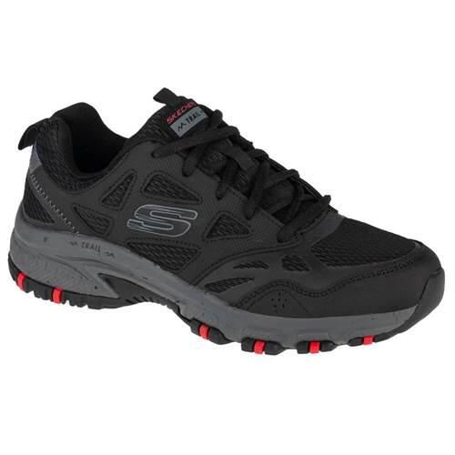 Buty trekkingowe męskie Skechers Hillcrest. Czarne trekkingi Skechers, bez wzorów, ze skóry, bez zapięcia. Za 329.00 zł.