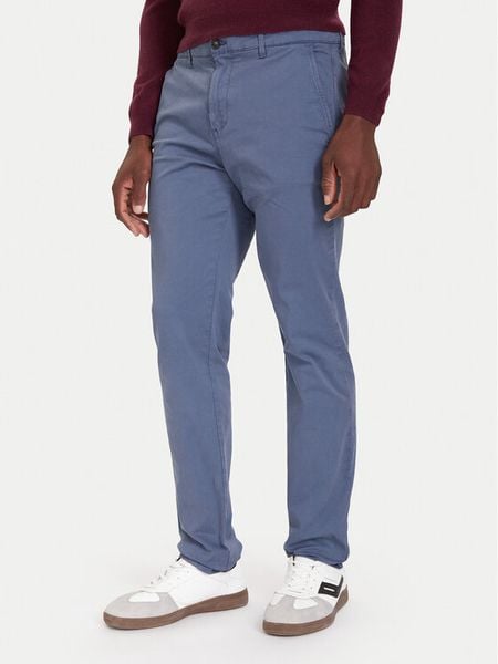 United Colors Of Benetton Chinosy 4TZYUF04P Niebieski Slim Fit. Niebieskie eleganckie spodnie United Colors Of Benetton, m, z bawełny. Za 159.99 zł.