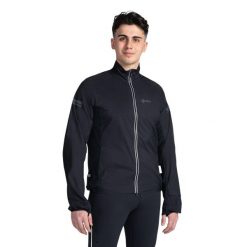 Kurtka Kilpi Tirano. Czarne kurtki do biegania Kilpi, xl, bez wzorów, z materiału, bez kaptura, do biegania. Za 370.41 zł.