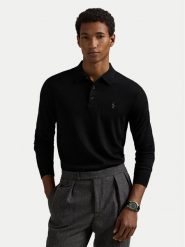 Polo Ralph Lauren Sweter 710941104002 Czarny Regular Fit. Czarne swetry rozpinane Polo Ralph Lauren, m, bez wzorów, z wełny, bez kołnierzyka, bez ramiączek. Za 989.99 zł.
