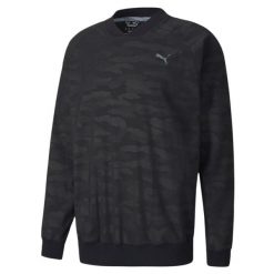 Męska bluza Puma Men Embossed Wind Shirt czarna. Czarne bluzy bez kaptura Puma, m, bez wzorów, bez kaptura. Za 309.99 zł.