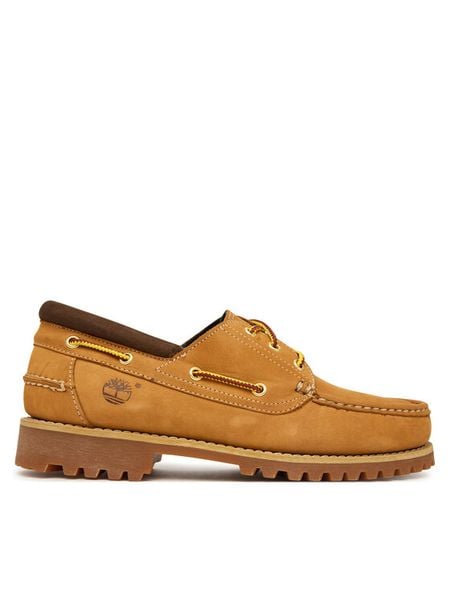 Timberland Półbuty Authentic Boat Shoe TB0A41Z77541 Brązowy jasny. Brązowe eleganckie półbuty Timberland, bez wzorów, z nubiku, bez obcasa, bez zapięcia. Za 859.99 zł.