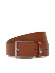 Tommy Jeans Pasek Męski Tjm Flag Leather 4.0 AM0AM13416 Brązowy. Brązowe paski Tommy Jeans, bez wzorów, z jeansu. Za 199.99 zł.