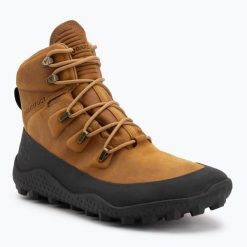 Buty barefoot męskie Vivobarefoot Tracker Winter II. Brązowe buty trekkingowe VIVOBAREFOOT, bez wzorów, bez zapięcia, trekkingowe. Za 839.99 zł.