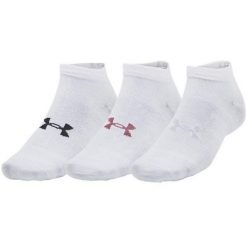 Niskie Skarpetki Dla Dorosłych Unisex Essential (zestaw 3 Sztuk). Białe skarpety Under Armour, bez wzorów. Za 98.99 zł.