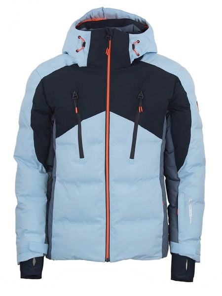 Peak Mountain Kurtka narciarska "Cordiere" w kolorze błękitno-granatowym rozmiar: L. Niebieskie kurtki narciarskie i snowboardowe Peak Mountain, l, bez wzorów, bez kaptura. Za 546.48 zł.