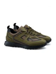 LLOYD Skórzane sneakersy w kolorze khaki rozmiar: 44. Brązowe buty sportowe casual Lloyd, bez wzorów, z materiału, bez zapięcia. Za 585.95 zł.