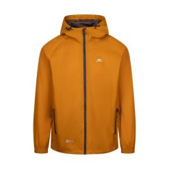 Kurtka Wodoodporna Unisex Dla Dorosłych Qikpac. Brązowe kurtki Trespass, na wiosnę, l, bez wzorów, z materiału, z kapturem. Za 159.99 zł.