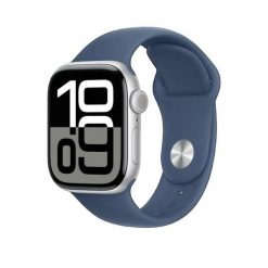 Zegarek inteligentny Apple Watch Series 10 GPS + Cellular 42mm Srebrny. Niebieskie zegarki Apple, srebrne. Za 2,601.35 zł.