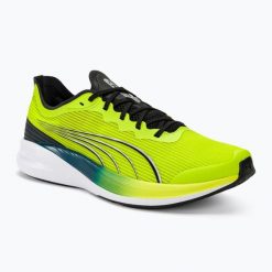 Buty do biegania PUMA Redeem Pro Racer. Zielone buty do biegania Puma, bez wzorów, bez zapięcia, do biegania. Za 289.99 zł.