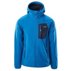Kurtka męska Softshell Elbrus Sogne - błękitna, Rozmiar XXL. Niebieskie kurtki ELBRUS, m, bez wzorów, z dzianiny, bez kaptura. W wyprzedaży za 199.99 zł.