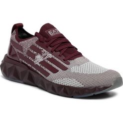 Sneakersy EA7 EMPORIO ARMANI - X8X048 XK113 D661 Grey/Port Royale. Czerwone buty sportowe casual EA7 Emporio Armani, bez wzorów, z materiału, bez zapięcia. Za 889.00 zł.
