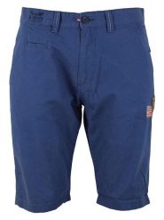 Peak Mountain Szorty w kolorze granatowym rozmiar: L. Niebieskie szorty Peak Mountain, l, bez wzorów, z bawełny. Za 82.99 zł.