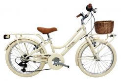 Rower Dziecięcy Dolce Vita by Canellini ROMA 20" 6B kobieta - Kremowy. Brązowe bezrękawniki CANELLINI, bez wzorów, z materiału, bez kołnierzyka, bez ramiączek. Za 1,499.00 zł.