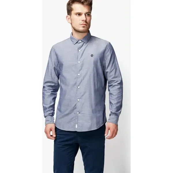 Timberland Koszula Ls Tioga River Textured Shirt , granatowy, rozmiar L. Niebieskie koszule Timberland, l, bez wzorów, z materiału, bez kołnierzyka, bez ramiączek. W wyprzedaży za 259.99 zł.