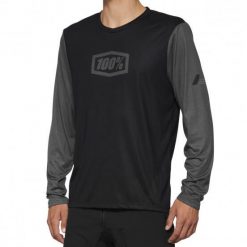 Koszulka rowerowa męska 100% Airmatic. Czarne bluzy 100%, m, bez wzorów, bez kaptura. Za 229.99 zł.
