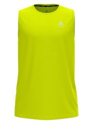 Odlo Top "Essential" w kolorze żółtym do biegania rozmiar: L. Żółte t-shirty sportowe ODLO, bez wzorów, z materiału, bez ramiączek, do biegania. Za 101.70 zł.