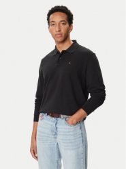 Tommy Jeans Polo DM0DM23630 Czarny Regular Fit. Czarne koszulki polo Tommy Jeans, m, bez wzorów, z bawełny, bez kołnierzyka, bez ramiączek. Za 296.99 zł.