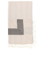 ILVY'S Chusta hammam w kolorze białym - 180 x 100 cm rozmiar: onesize. Brązowe szaliki ILVY'S, bez wzorów, z bawełny. Za 60.99 zł.