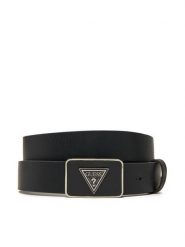 Guess Pasek Męski M5GZ09 L0WB0 Czarny. Czarne paski Guess, z aplikacjami, ze skóry. Za 279.99 zł.