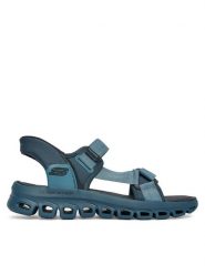 Skechers Sandały Glide Step Sandal 233382/BLU Granatowy. Niebieskie sandały Skechers, z materiału, bez zapięcia. Za 319.99 zł.