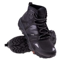 Buty Górskie Męskie VLite Shift I. Czarne buty turystyczne Hi-tec, bez wzorów, z gumy, bez zapięcia, trekkingowe. Za 224.00 zł.