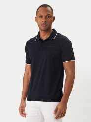 KARL LAGERFELD Polo 745080 562200 Granatowy Regular Fit. Niebieskie koszulki polo KARL LAGERFELD, m, bez wzorów, z bawełny, bez kołnierzyka, bez ramiączek. Za 539.99 zł.