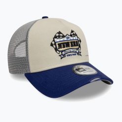 Czapka z daszkiem New Era NE Motorsport Trucker. Brązowe czapki z daszkiem New Era, bez wzorów. Za 129.99 zł.