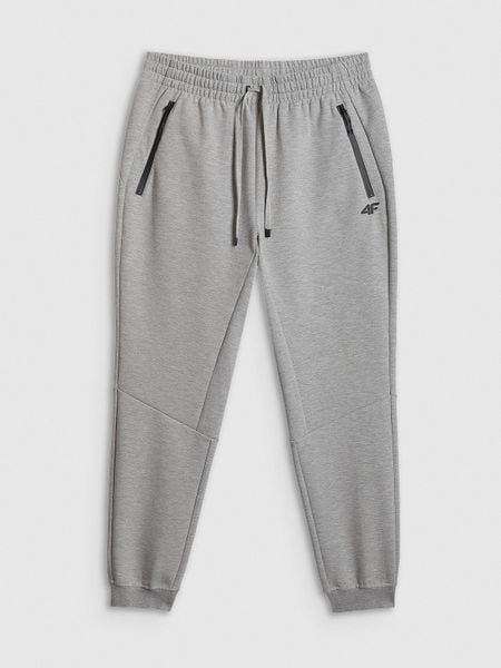 4F Spodnie dresowe joggery męskie - szare XL. Szare spodnie materiałowe 4F, na co dzień, m, bez wzorów, z bawełny. Za 179.99 zł.